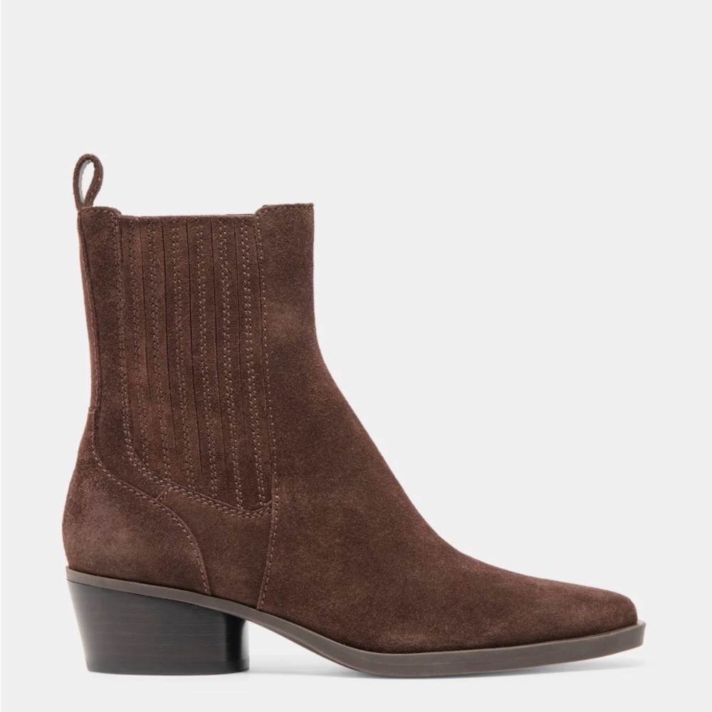 Dolce Vita  Brown Suede Ankle Booties